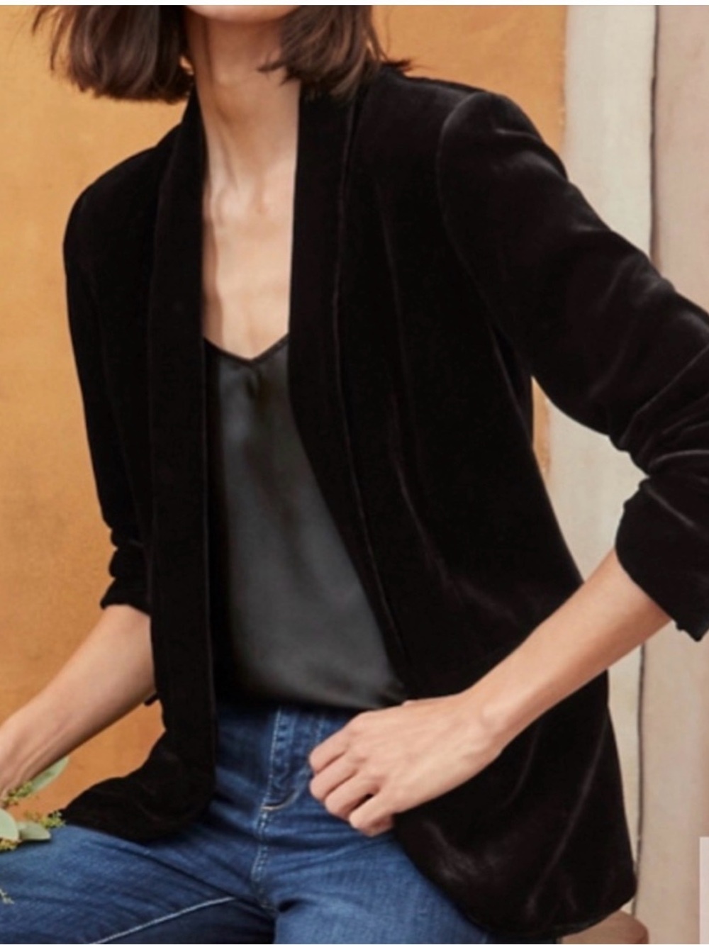 Tahari One Button Blazer Elegant Party Cocktail Evening Wear Velvet XL NEW